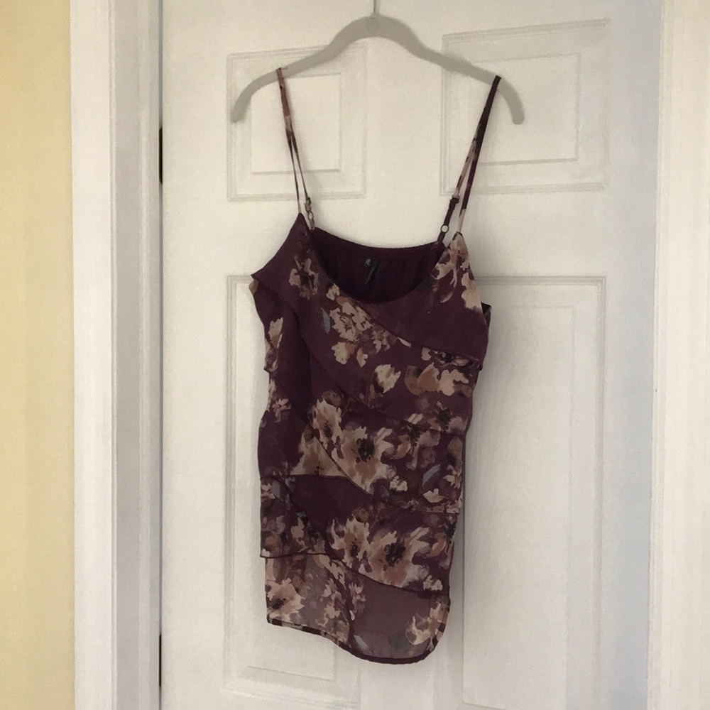 EUC Maurices tank, floral size large